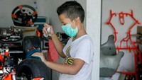 Firhand mengakui kalau Qarrar melakukan beberapa kesalahan di sesi latihan bersama Eshark Rok Cup 2020 Round 4. Foto: dok. Tanada Racing