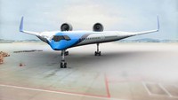Para ahli telah menguji model pertama pesawat futuristik itu. Ukuran Flying-V yang diuji memiliki berat 22,5 kg dengan panjang 3 meter (Foto: Delft University of Technology)