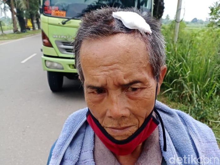 Sopir truk di Palembang yang dianiaya. (Raja Adil Siregar/detikcom)