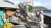 Topan Haishen menerjang daratan Jepang pada Minggu (6/9/2020).