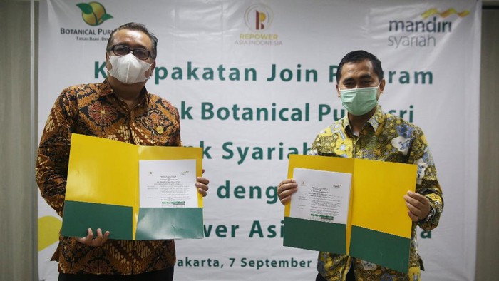 Bank Syariah Mandiri bekerja sama dengan PT Repower Asia Indonesia Tbk. terkait pembiayaan kepemilikan rumah dengan prinsip syariah (Griya Berkah).