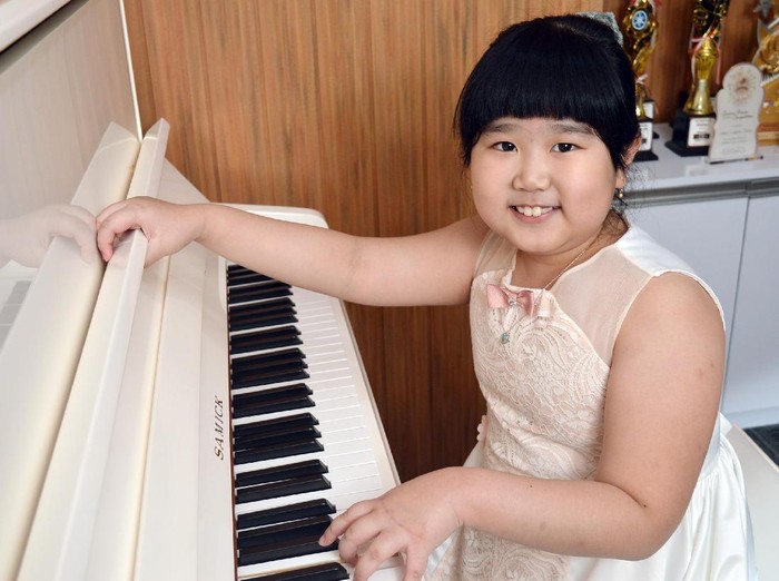 Abigail Angelica Santoso, pianis cilik yang ingin mengikuti jejak Joey Alexander.