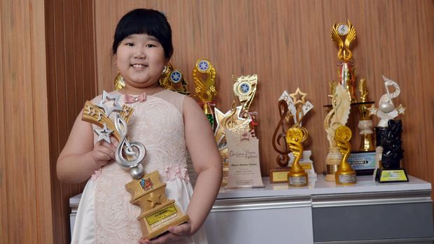 Abigail Angelica Santoso, pianis cilik yang ingin mengikuti jejak Joey Alexander.