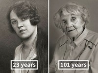 fotoinet 100 tahun dulu sekrang wajah manusia