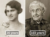 fotoinet 100 tahun dulu sekrang wajah manusia
