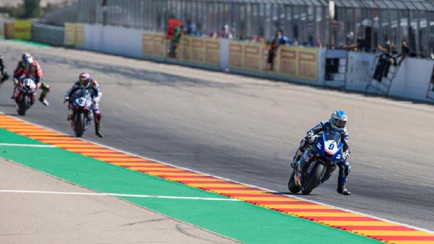 Pebalap Indonesia, Galang Hendra  mendulang poin di seri ke-5 World Supersport 600 (WorldSSP).
