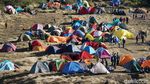 Ribuan Pendaki di Gunung Gede, Taman Nasional Sebut Cuma Ratusan
