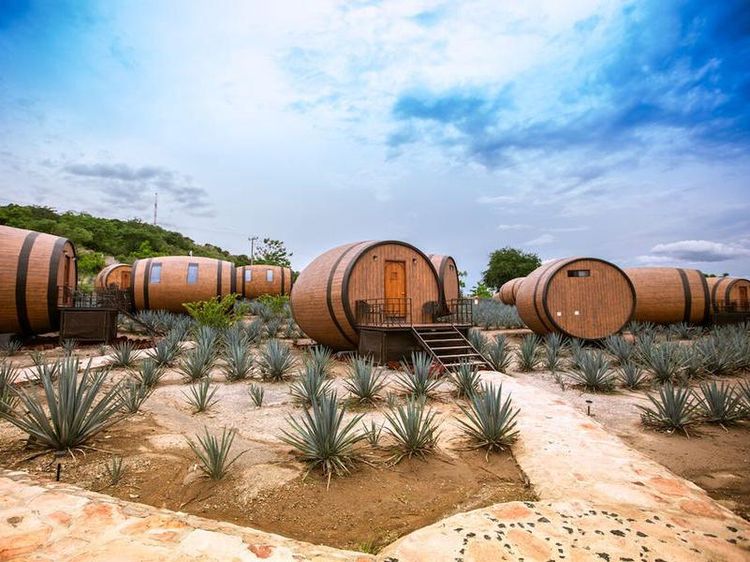 Ini Dia Hotel Bentuk Tong Tequila di Meksiko
