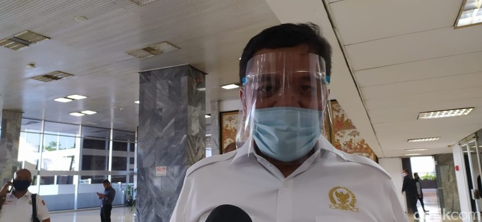 Juru bicara Partai Gerindra, Habiburokhman (Rahel Narda C/detikcom)