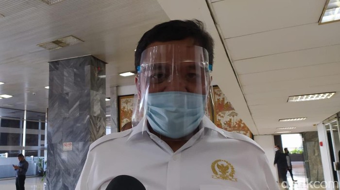 Juru bicara Partai Gerindra, Habiburokhman (Rahel Narda C/detikcom)