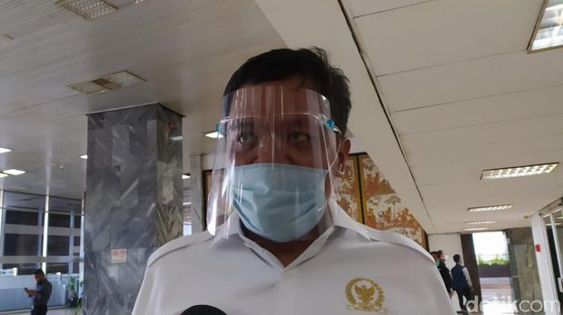 Juru bicara Partai Gerindra, Habiburokhman (Rahel Narda C/detikcom)