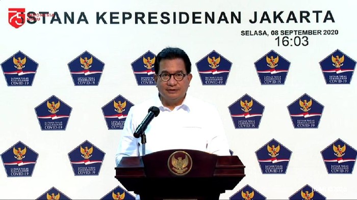 Juru bicara Satgas Penanganan COVID-19, Wiku Adisasmito (YouTube Sekretariat Presiden)