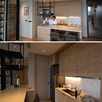 Area dapur juga ditata minimalis. Pria 31 tahun ini sengaja tidak menempatkan meja makan agar suasana lebih casual. Hanya meja bar dan kitchen set untuk makan dan minum. Foto: Tangkapan layar YouTube/ Boy William