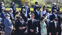 Terkait dengan pandemi COVID-19, Brasil diketahui menduduki posisi ketiga setelah Amerika Serikat dan India sebagai negara dengan kasus Corona tertinggi di dunia. Brasil dilaporkan lebih dari 4,1 juta kasus Corona di wilayahnya. AP Photo/Andre Borges.