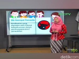 Khilaf Dispendik dan Guru soal Logo PDIP Jadi Lambang Sila Keempat