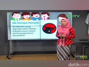 Khilaf Dispendik dan Guru soal Logo PDIP Jadi Lambang Sila Keempat