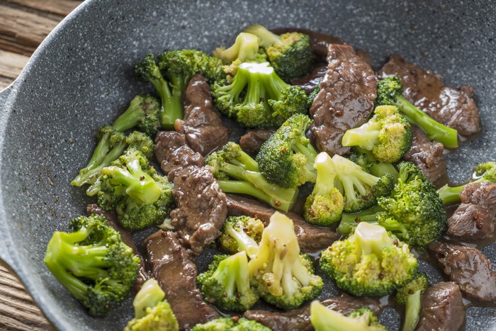 Daging Sapi Lada Hitam dan Brokoli