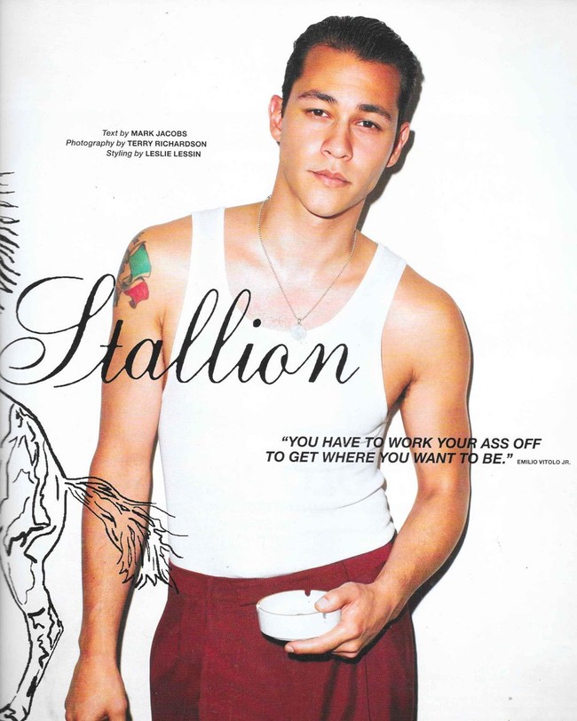 Selain jadi chef, Emilio juga pernah tampil sebagai model di majalah Man About Town. Foto: Instagram/@emiliovitolo