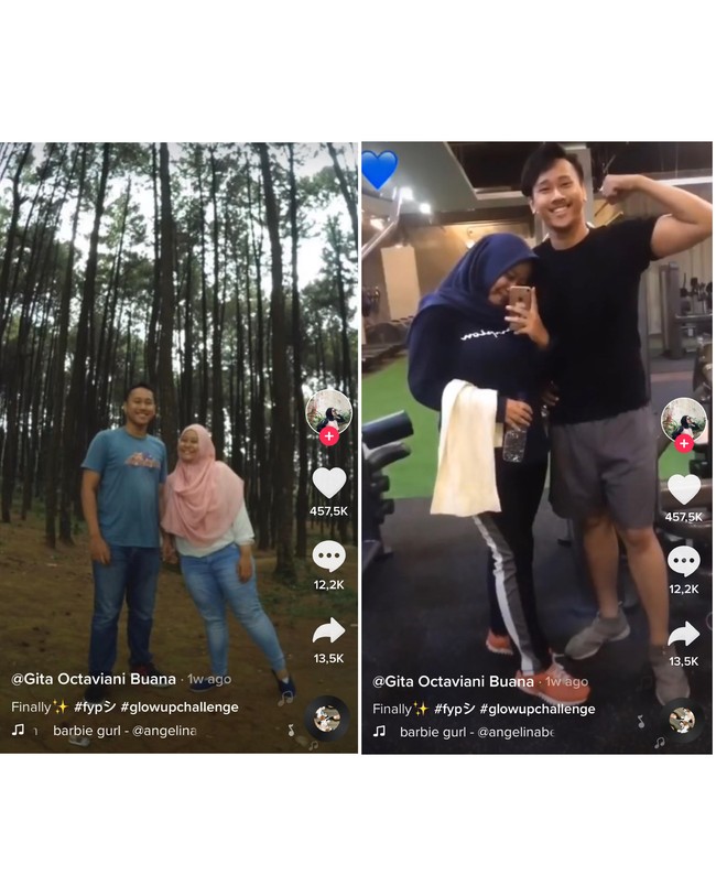 Hingga kini video viral tersebut sudah dilihat lebih dari 3,6 juta views, mendapat 450 ribu likes dan 12 ribu komentar. Warganet ada yang baper, iri hingga mendoakan Gita dan kekasihnya langgeng.Nah gini nih yang bener. Ditemani sampai glow up. Sama-sama berproses. Bukan masih belum glow udah lirik yang sudah glow, ujar akun @anakperumnas. Foto: Dok. pribadi Gita Octaviani.