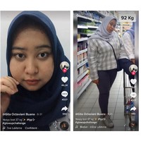 Banyak rintangan dan cukup berat, karena aku harus beradaptasi dengan hidup baru yaitu hidup sehat dan aku harus siap meninggalkan kebiasaan lama yang dapat dibilang tidak sehat. Aku mulai dari 2 Februari 2019 sampai saat ini, jelas Gita. Foto: Dok. pribadi Gita Octaviani.