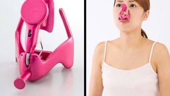 Alat ini katanya bisa membantu membentuk hidung sesuai dengan menyalurkan getaran ke tulang hidung. Foto: Brightside
