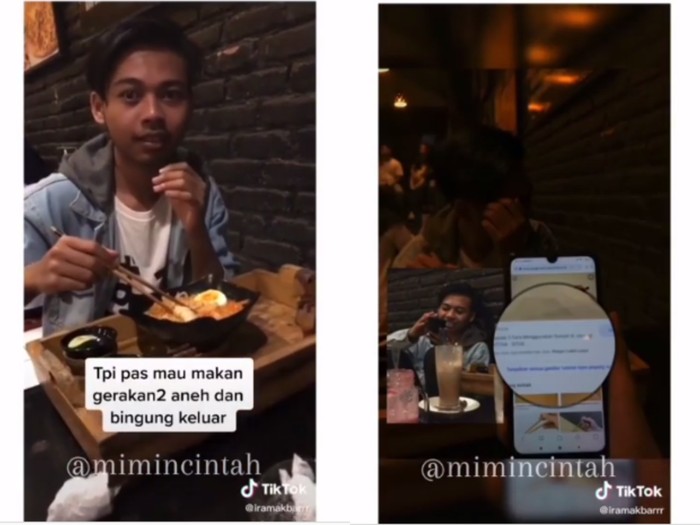 Netizen ini browsing cara pakai sumpit