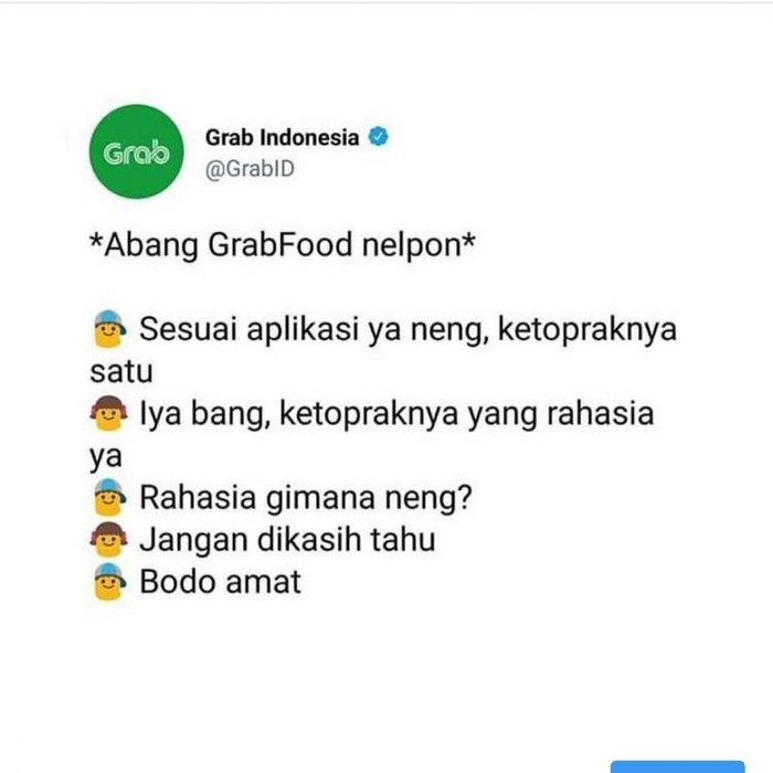 pesanan makanan nyeleneh