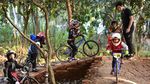 Pesepeda Cilik Ini Asah Kemampuan di Masa Pandemi
