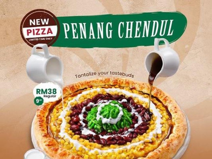 Pizza Topping Cendol di Malaysia