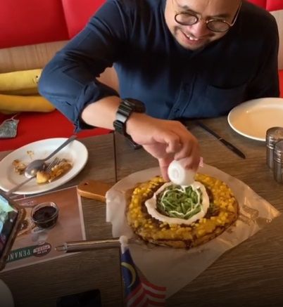 Pizza Topping Cendol di Malaysia