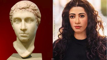 Ratu Cleopatra yang tetap cantik dalam versi modern. Ia telah banyak membuat ilustrasi dari berbagai tokoh sejarah seperti Julius Caesar, Alexander The Great, Ratu Elizabeth I dan masih banyak lainnya. Foto: Instagram/royalty_now_