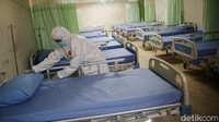 Ruang isolasi itu menyediakan 55 tempat tidur untuk pasien COVID-19