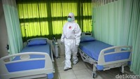 Ruang isolasi ini untuk mengantisipasi lonjakan pasien COVID-19 di Kota Bekasi.