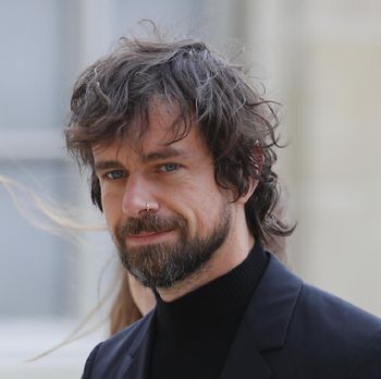 Twitter CEO Jack Dorsey arrives at the Elysee Palace to meet French President Emmanuel Macron Friday, June 7, 2019 in Paris. (AP Photo/Francois Mori)