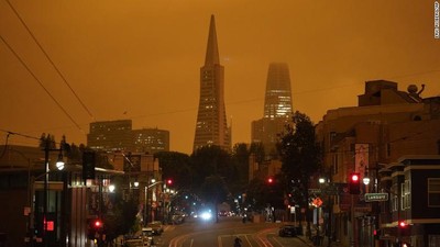Potret Langit Jingga di California Dampak Kebakaran Hutan