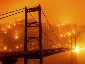 Langit California Jadi Oranye, Obama Sindir Trump
