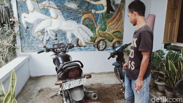 Lokasi tapa pendem Suronto (55) di Klaten yang dibongkar