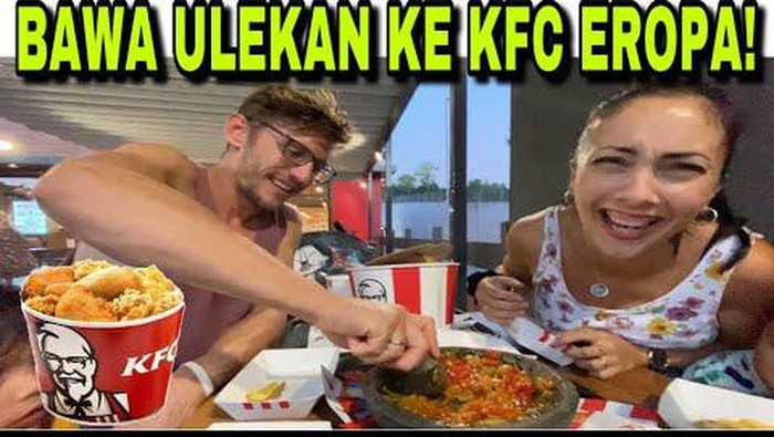 Bule Barcelona Bawa Cobek ke KFC
