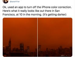 Langit Oranye Mengerikan di California, Mirip di Mars