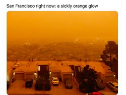 Langit Oranye Mengerikan di California, Mirip di Mars