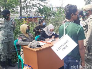Puluhan Warga Tak Bermasker Terjaring Razia di Bogor