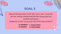 Soal terakhir. Ini mudah sekali, jika kamu masih fokus.
