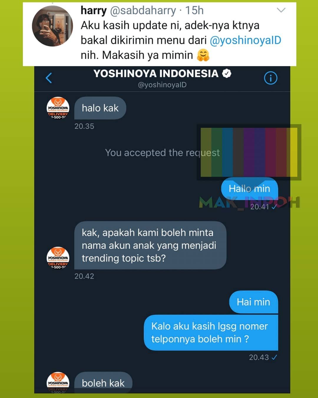 Dibully Teman Karena Tak Bisa Jajan Mahal, Bocah Ini Dapat Yoshinoya Gratis