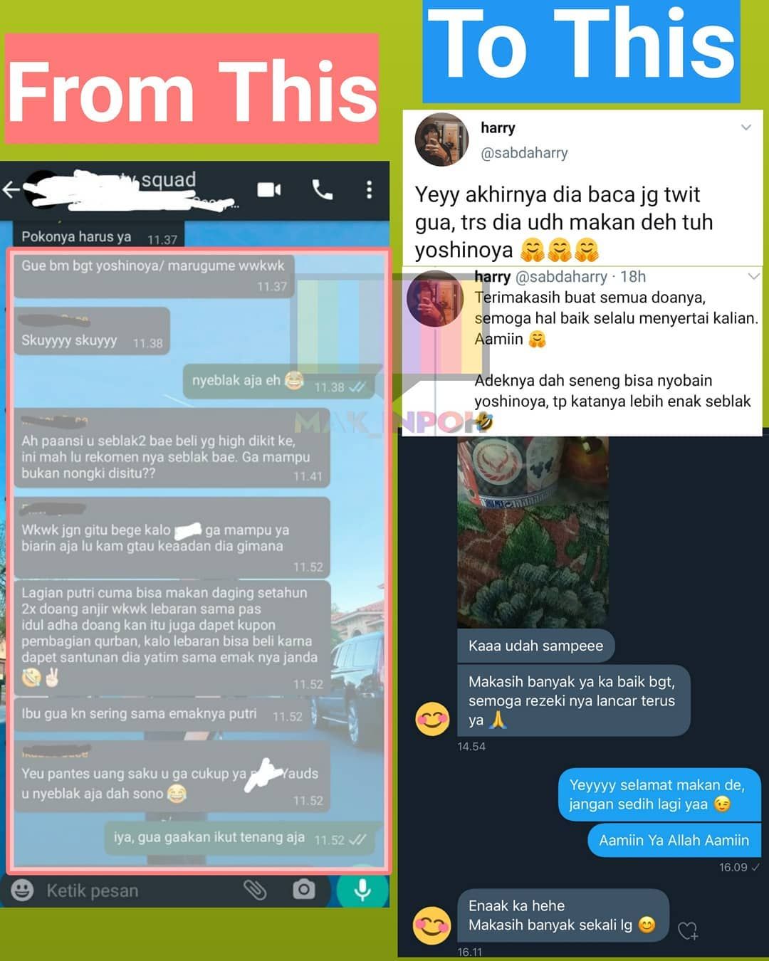 Dibully Teman Karena Tak Bisa Jajan Mahal, Bocah Ini Dapat Yoshinoya Gratis