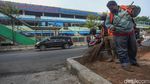 Duh! Ratusan Warga Terjaring Razia Masker di Tanah Abang