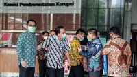 Wakil Ketua KPK Alexander Marwata mengikuti gelar perkara dengan mengundang Bareskrim Polri yang diwakili oleh Direktur Tindak Pidana Korupsi (Dirtipikor) Brigjen Djoko Poerwanto.