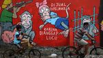 Mural Anti Perdagangan Hewan Hiasi Pasar Satwa Yogyakarta