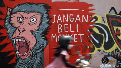 Mural Anti Perdagangan Hewan Hiasi Pasar Satwa Yogyakarta