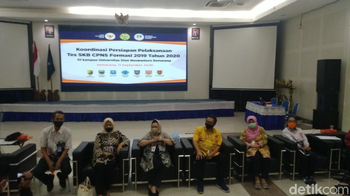 Persiapan Udinus Semarang jadi lokasi SKB CPNS tahun formasi 2019 untuk 7 daerah di Jateng, Jumat (11/9/2020).