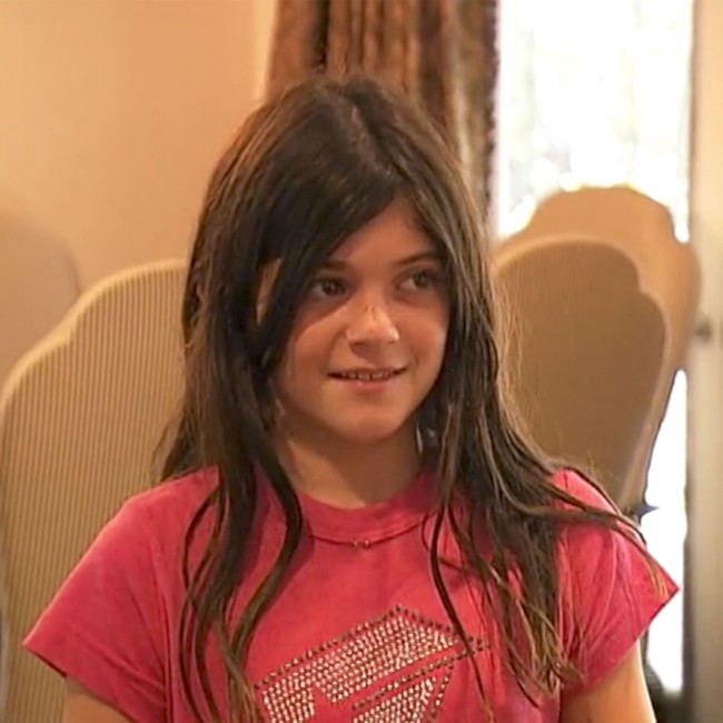 Kylie Jenner di usia 10 tahun, saat tampil di musim pertama Keeping Up With The Kardashians. Foto: E!